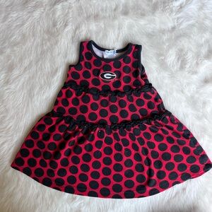Red and Black Polka Dot Dress